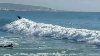 Riding swells at Anchor Point, Taghazout.