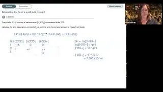 Calculating the Ka of a Weak Acid from pH