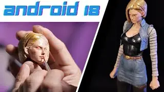 I can't afford the Figure so I Made one Myself ANDROID 18 / DRAGON BALL Z Statue