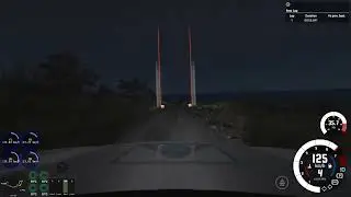 BeamNG.drive small island loop night 1,21,043 Cherrier Rally Gravel