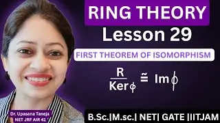 First theorem of isomorphism || proof || examples|| properties 