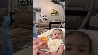 My 4 month olds FIRST week of SOLID Food