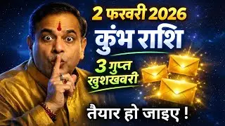 2 फरवरी 2026 कुंभ राशि: 3 गुप्त खुशखबरी आपका इंतजार कर रही है, तैयार हो जाइए!