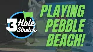 3 Holes at Pebble Beach - Indoor Golf Vlog