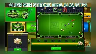 8 BALL POOL ALIEN WIN STREAK RING AUGUST25 8 BALL POOL GAMEPLAY AUGUST25 8 BALL POOL WIN STREAK