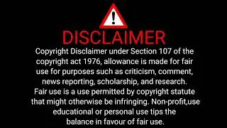 Copyright free #disclaimer intro for your youtube videos   technical brief