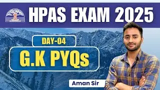 Himachal GK PYQs for HPAS Exam 2025 | DAY-04 | Boost Your Preparation!