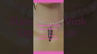 Handmade Pink Opal & Amethyst Necklace