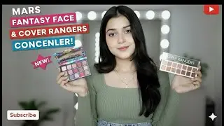 MARS NEW Fantasy Face & Cover Rangers Concealer Palette Review!😱|Price, Swatches & Full Face Makeup