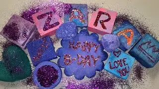 Violet, Pink, Blue & Teal A Vibrant  Crush🤤🥰 For My Sweet Zara🥰💕💜💙Crunchy & Soft🤤So Enjoyable 🥰