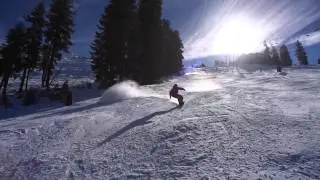 Andy Finch Shredding the Peak