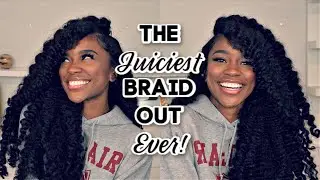 My Juiciest Braidout Ever! + DIY Aloe Vera Gel That Won't Flake