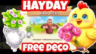 NEW🌺FREE🌺LOOT QR Code & Link Marble Vase Pink Flowers Decoration Gifts Hay Day New Update March 2025