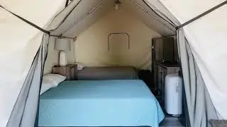 Glamping tents with AC at Son&rsquo;s Blue River Camp!