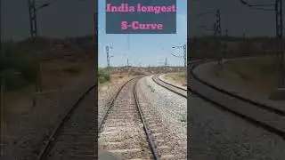 india's longest curve//Train in curve