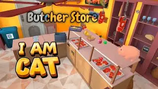 I Am Cat (Butcher Store) 🐈 PLAYTHROUGH | Meta Quest, Steam and Playstation VR game
