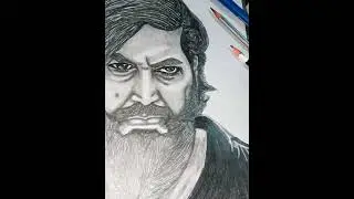 HOW TO DRAW KGFmovie character Yash sketch part -1  tutorial video next part 🔜 @artist_nitesh_001