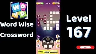 Word Wise Crossword Level 167 Answers 🧠🧩 | Relaxing Crossword Puzzle | SolutionGuruji