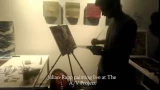 Julian Rapp Live Painting at the Wix Lounge