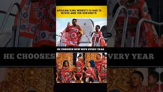 African King Mswati III: The Monarch With 15 Wives & 100 Servants 👑🌍
