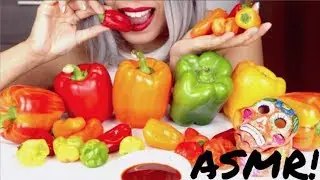 ASMR Eating Sweet Peppers *No talking*