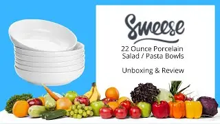 #SWEESE 22 ounce Salad / Pasta Bowl Unboxing & Review - Cooking at Home To Lose Weight