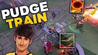 Dendi Pudge Legend trying NEW 7.23 Patch with Signature Hero Pudge - Funny Combo with Batrider Dota2