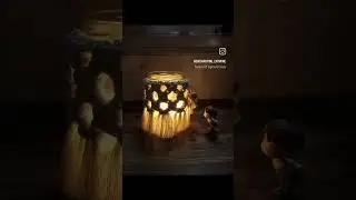 DIY Deepavali tea light candle holder #shorts #handmadediwali #macramecrafts #boho #diwalidecor