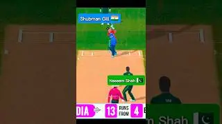 Pakistan Under Fire 🔥 Shubman Gill | 13 Runs in 4 Balls | RC24 #cricket #shorts #shortsfeed