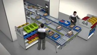 Kardex Automatic Handling Device. Fuldautomatisk lagerautomat pluk og indlagring