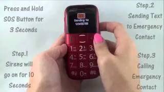 Jethro Senior Cell Phone  SC051B and SC051R Tutorial-SOS Button