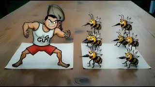 Grokfight #4: Tough Guy vs Swarm of Bees - Who will suffer the sting of defeat?