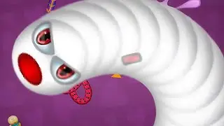 WormsZone io 🐍 GIANT Worm Top 1 Server  Insane Food Feast Gameplay