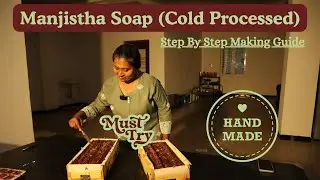Manjistha Cold Process Soap | For Skin Brightening, Pigmentation, De Pigmentation, Dark Circles.