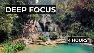 4-Hour Deep Focus Soundscape 🌿 Gentle Stream + Soft Ambient Music for Studying & Work