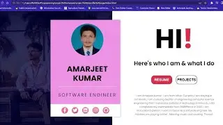 create profile web page using html and Css 2023 for beginners | 