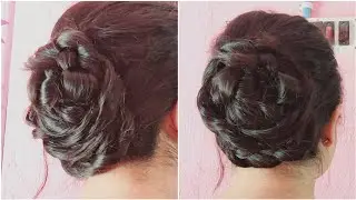volumized bunstyle for thin hair || wedding guest hairstyle #bunstyles #weddinghairstyles