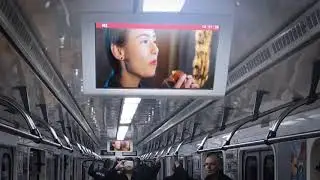 Реклама на мониторах в вагонах метро /// Life-Media