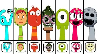 🔥 NEW Sprunki OCs Characters - Cactuk , Nina , 67 , The Moon , Racy , Red Larva , Racy