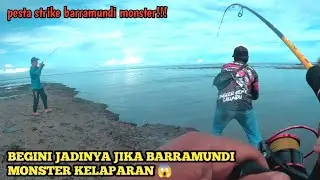 BEGINI jika barramundi sangat banyak sedang kelaparan!! mancing barramundi monster di muara
