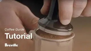 The Barista Express&reg; | How to tamp and trim your coffee grounds evenly | Breville USA