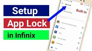 How to use App Lock option in Infinix Mobile | Lock any App with built-in App Lock