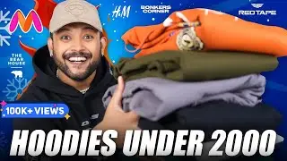 Best Hoodie/Sweatshirt Under 2000 For (Winter) Men 🔥 Myntra Hoodie Haul 2025 | ONE CHANCE