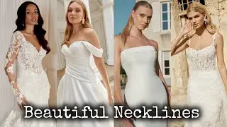 Красивые вырезы и элегантные ткани | Потрясающие свадебные платья из крепа и кружева