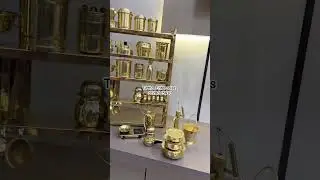 Cute brass miniature kitchen set😍#shorts #ytshorts #youtubeshorts #myfirstshorts #miniaturecooking