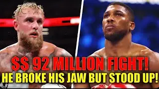 Jake Paul&rsquo;s $92,000,000 Fight Ends in Disaster &mdash; Jaw Broken, But He Still Won Respect!