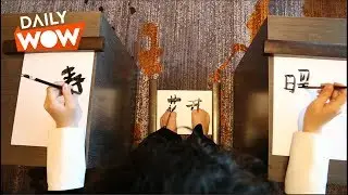 I can write simultaneously with both arms and legs