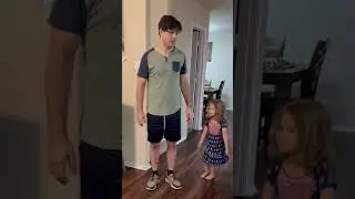 Playing a prank on daddy. How does she do it?! #familypranks #daddydaughterpranks