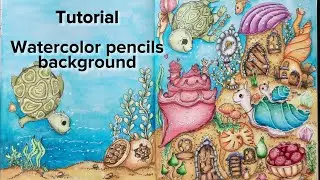 Watercolor pencils background tutorial - FC Albrecht Durer