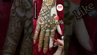 wow gorgeous looking design 😍😍 || #mehndi #shorts